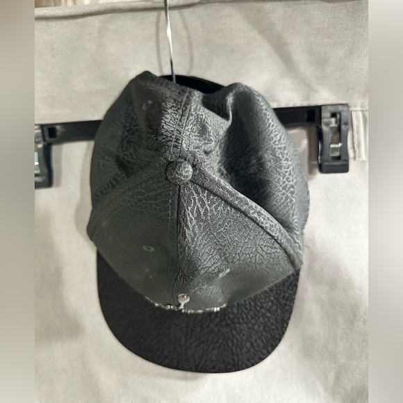 Jordan Hat Snapback Kids Gray Black Plain Logo Casual Adjustable Cap - Picture 3 of 6